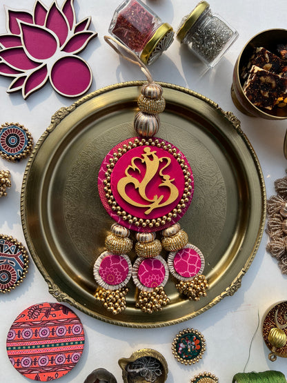 Ganesh Motif Large Charm: Rosie Rani + Kamal Bandhej