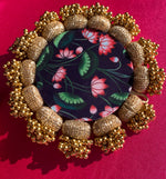 Load image into Gallery viewer, Manjari CHAAND SE SUNDAR Pallet: Solid Maroon + Pink Colloquial Divine Pichwai
