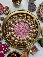 Load image into Gallery viewer, Beauty on Duty Pallet: Ambadaal Bandhej + Chocolate Brown Navratna Patola