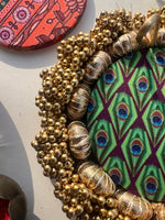 Load image into Gallery viewer, Mor Bani Thangat Kare &amp; Yellow Congruous Divine Pichwai Mini Pallet
