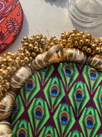 Load image into Gallery viewer, Mor Bani Thangat Kare &amp; Yellow Congruous Divine Pichwai Mini Pallet
