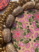 Load image into Gallery viewer, Diva Diya : OG Infloresence Divine Pichwai + Pink Colloquial Dvine Pichwai
