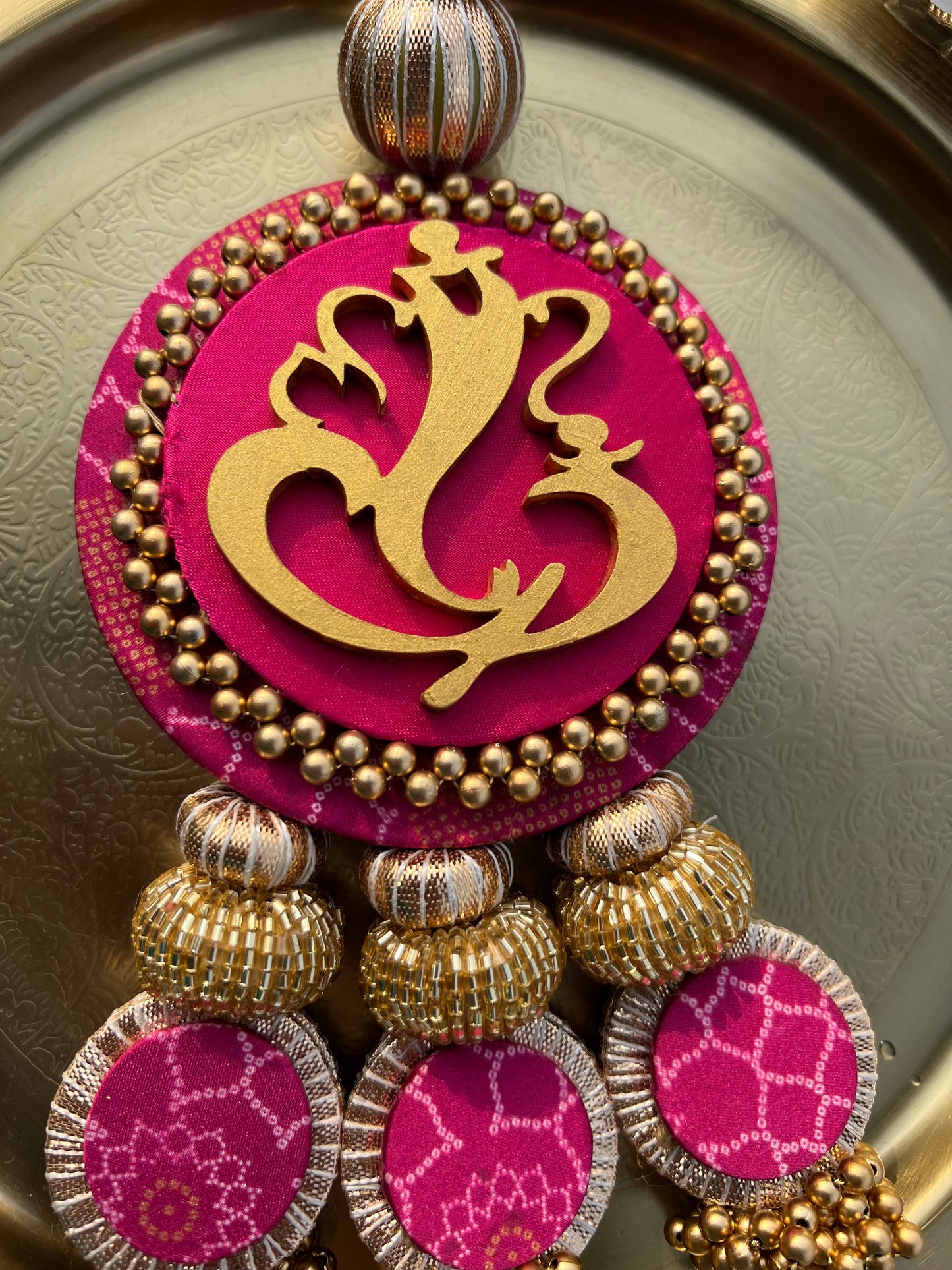 Ganesh Motif Large Charm: Rosie Rani + Kamal Bandhej