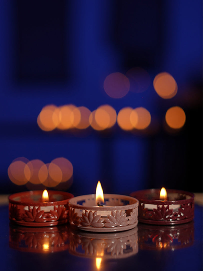 IBHI's Lotus TeaLight Holder: Set of 6