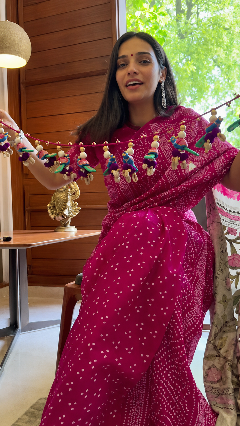 Mayurika — Handpainted Wooden Peacock Toran