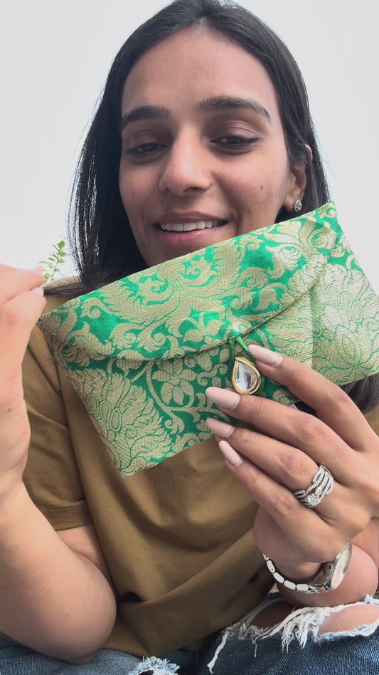 Panna Green Shagun Envelope- Set of 5