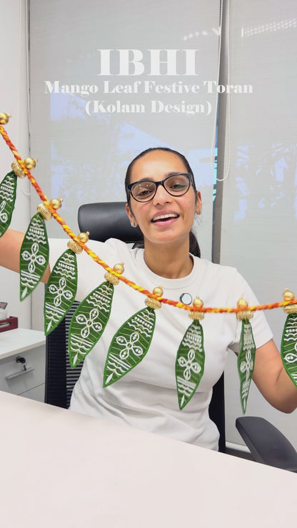 Kolam Mango Leaf Toran | Door Decoration