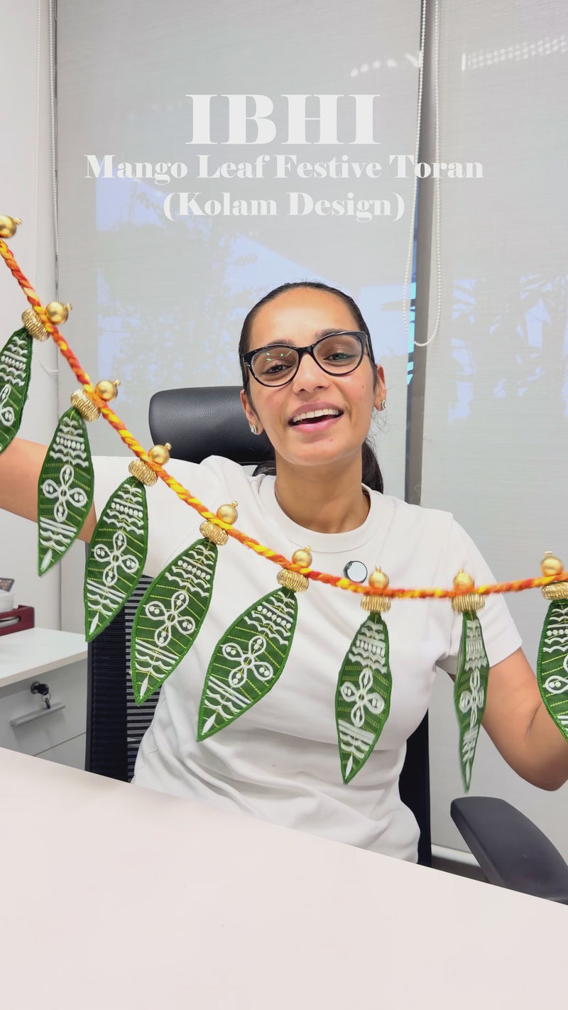 Kolam Mango Leaf Toran | Door Decoration