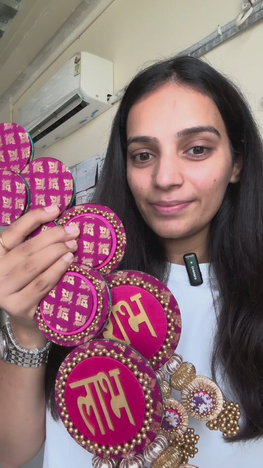 Banarasi Long shubh labh- 25 inches