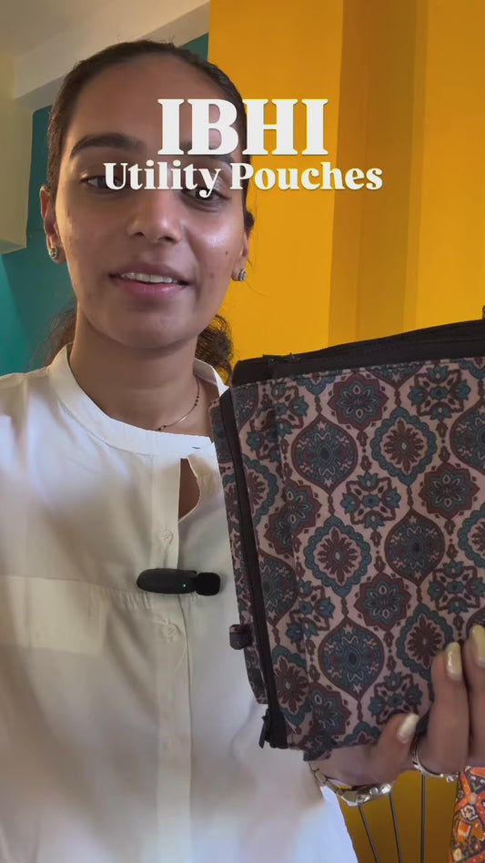 Ajrakh Utility Pouches