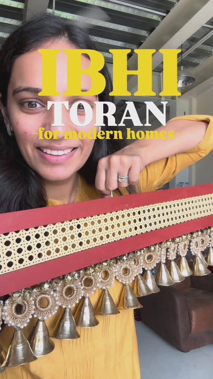 37 inches rattan toran