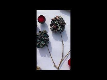 Christmas Blooms Scrunchie: Set of 3