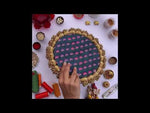 Load and play video in Gallery viewer, MINI RANGOLI: Inflorescence and Pink Colloquial Divine Pichwai Glass Beaded
