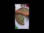 Load and play video in Gallery viewer, Copper beaded poshak for pichwai