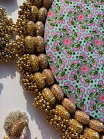 Load image into Gallery viewer, Pastel Pistachio Inflorescence Divine Pichwai Mirror Pallet- Regular (ready-to-ship)
