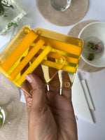 Load image into Gallery viewer, Yellow Mellow Fused Glass Coasters Coasters

