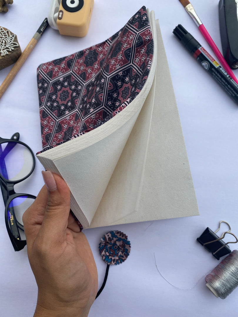 Hexagonal Ornamentation Intense Ajrakh Diary - IBHI