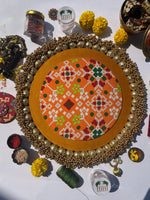 Load image into Gallery viewer, Blue &amp; Golden Yellow Navratna IBHI Classic Rangoli