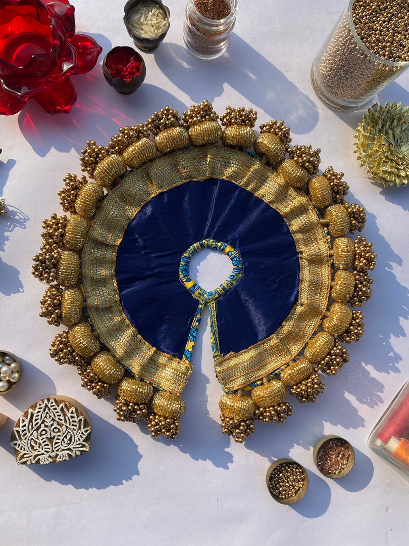 Glass Beaded Pichwai Poshak for krishna ji