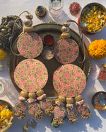 Load image into Gallery viewer, Yaar Pyaar Danglers: OG Inflorescence Divine Pichwai