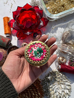Load image into Gallery viewer, Bling - Too Much Pink Navratna Patola Mini Jar