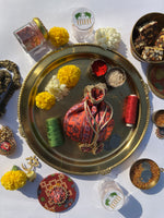 Load image into Gallery viewer, Vermillion Congruous Divine Pichwai Little Potli- शगुन wali