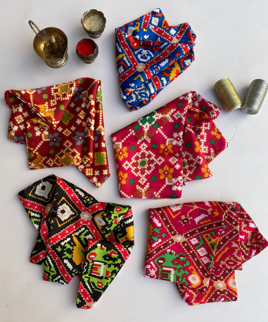 Patola Pocket Squares for Male- set of 50 - IBHI