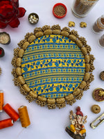 Load image into Gallery viewer, Congruous and Idiosyncratic Divine Pichwai Glass Beaded Mini Rangoli