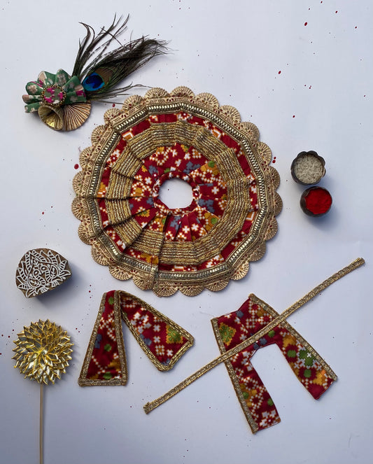 Maroon Navratna Lalji Poshak - IBHI