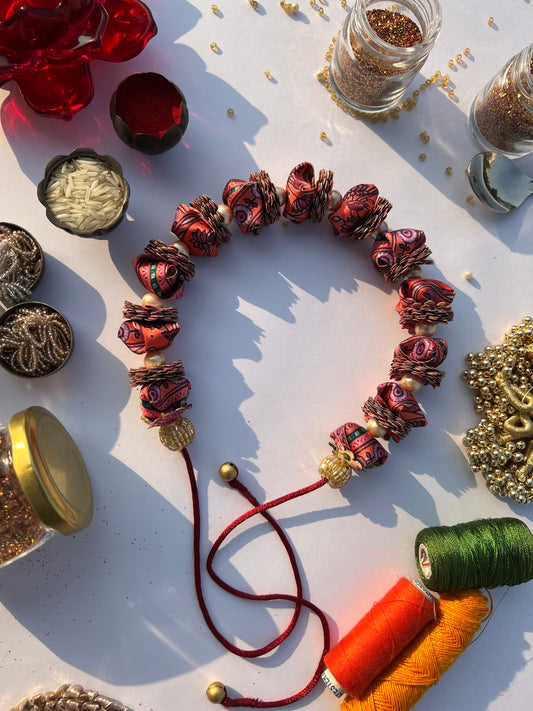 Congruous Divine Pichwai Gajra- FLOWER GARLAND FOR HAIR