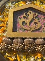 Load image into Gallery viewer, OG Inflorescence Divine Pichwai Ganpati Glass Door Hanging