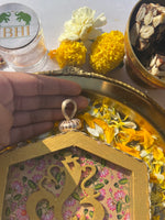 Load image into Gallery viewer, OG Inflorescence Divine Pichwai Ganpati Glass Door Hanging