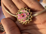 Load image into Gallery viewer, OG Inflorescence Divine Pichwai Mini Beaded Enchanted Rakhi