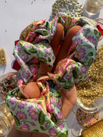 Load image into Gallery viewer, Twain Inflorescence Divine Pichwai Mini Scrunchie