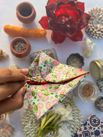 Load image into Gallery viewer, ADD ON: Pastel Pistachio Infloresence Divine Pichwai Mini Pouch