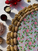 Load image into Gallery viewer, Pastel Pistachio Inflorescence Divine Pichwai Mirror Pallet- Regular (ready-to-ship)
