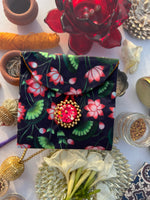 Load image into Gallery viewer, ADD ON: Pink Colloquial Divine Pichwai Mini Pouch