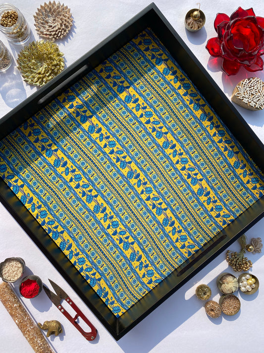 Congruous Divine Pichwai Square Multi-Purpose Tray