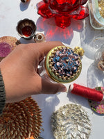 Load image into Gallery viewer, Bling - Too Much Upended Confluence Intense Ajrakh Mini Jar