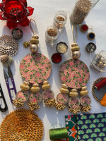 Load image into Gallery viewer, Sassy As Scorpio OG Inflorescence Divine Pichwai + Mirror Encased Wall Hanging- Set of two
